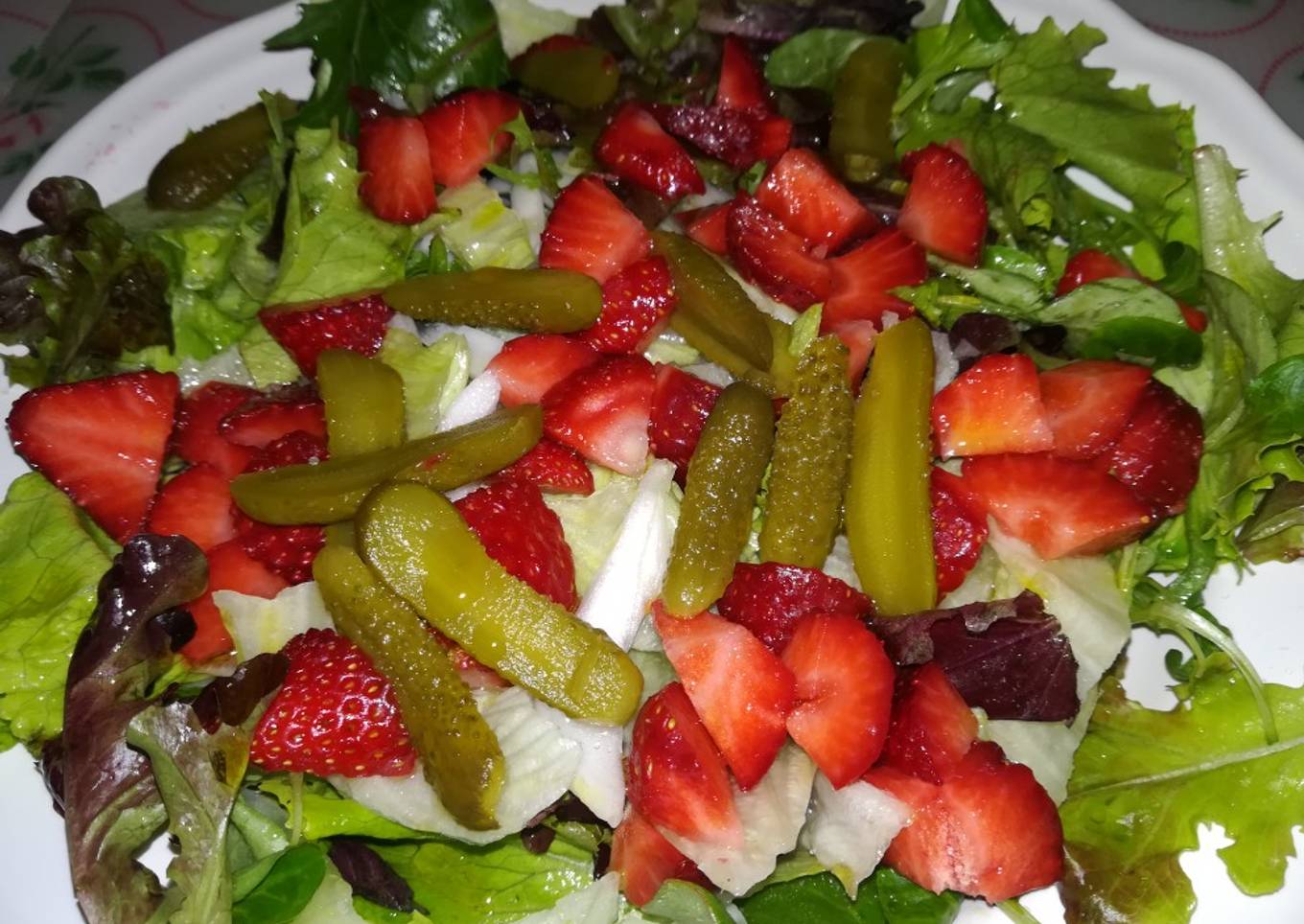 Ensalada con fresas