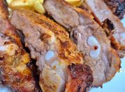 Una foto de costilla de cerdo bbq