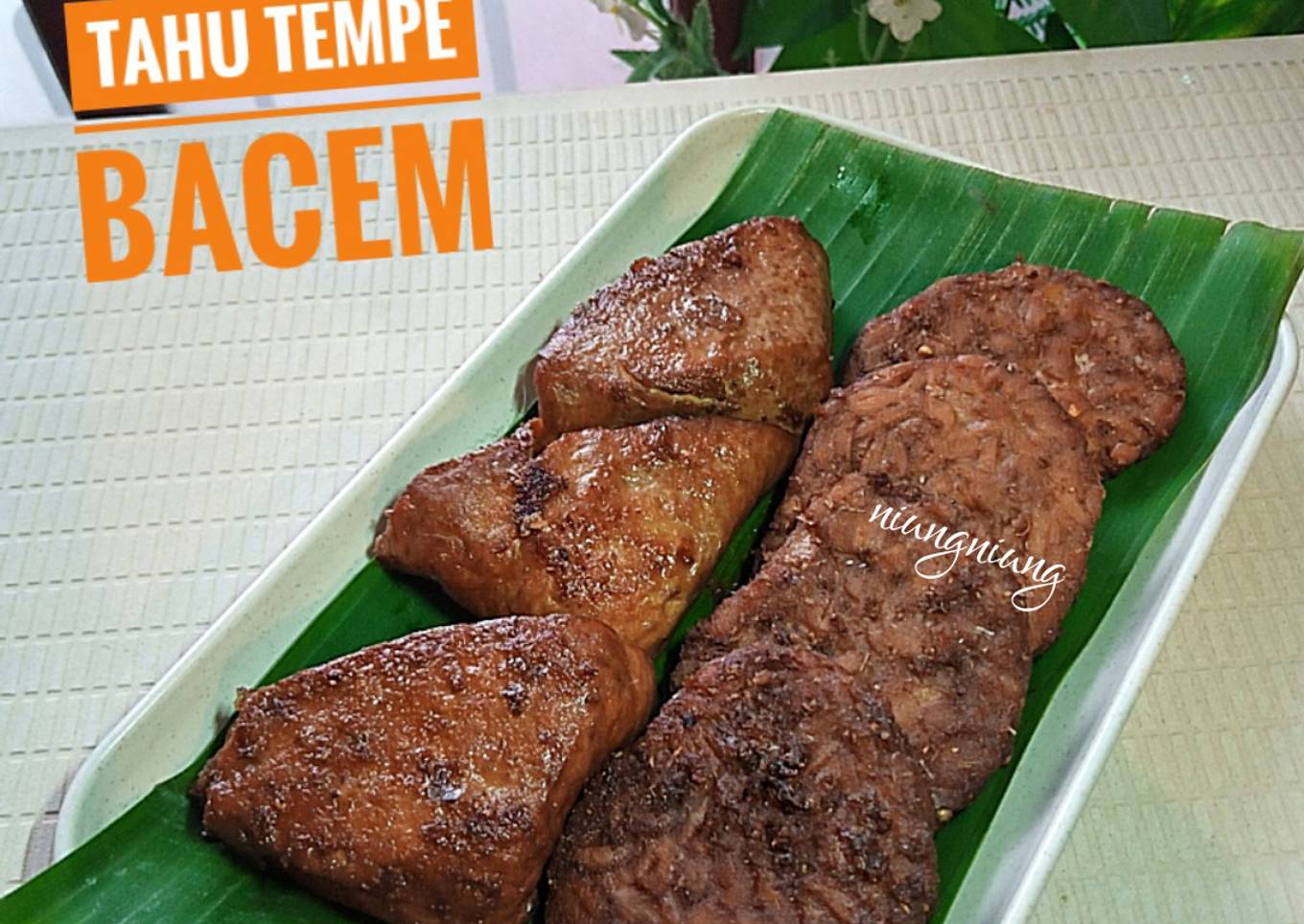 Tahu tempe bacem