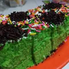 รูปของ Brownies kukus pandan
