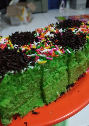 Foto resep Brownies kukus pandan