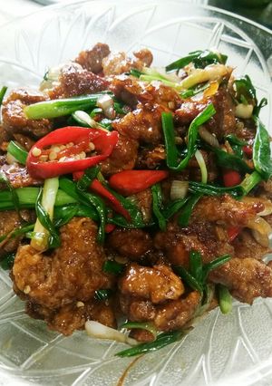 Foto resep Ayam Cabe Kering (Merah)