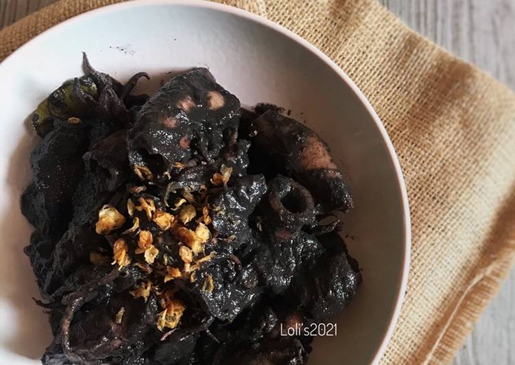 Resep Baru Cumi Bumbu Item Paling Enak