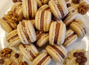 DIÓ macaron, zserbó krémmel recept fotója