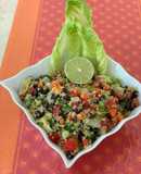 Black Bean & Quinoa Salad With Rainbow 🌈 Color Veggies