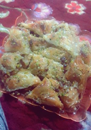 صورة لوصفة بقلاوه ولا اروع اطيب من الجاهزه