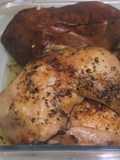Pollo al horno con verduras