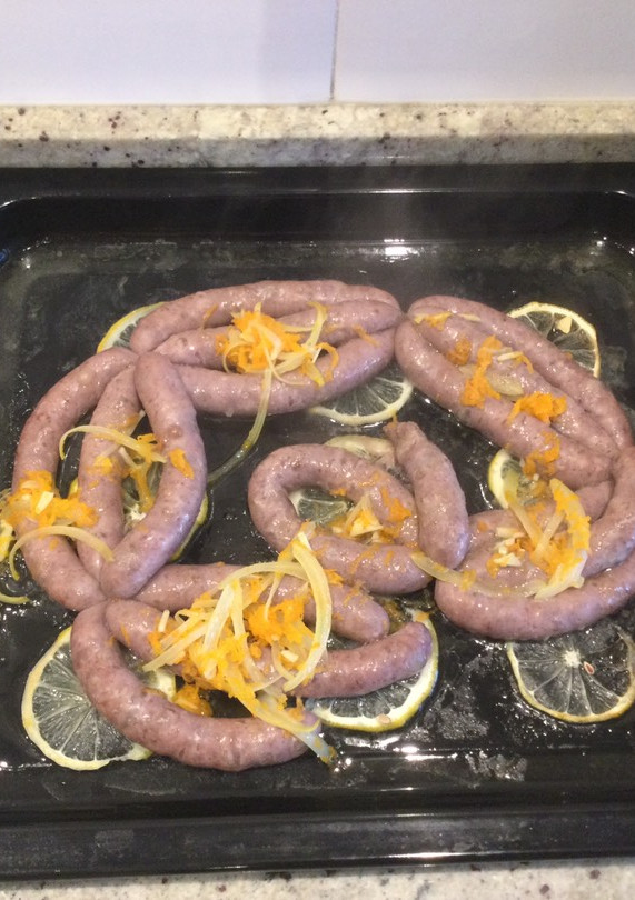 Una foto de Salchichas (vacuno) frescas al horno