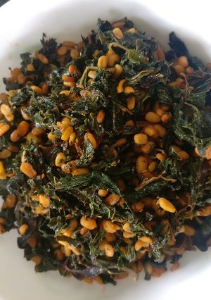 A picture of Amaranth Leaves Stir Fry.