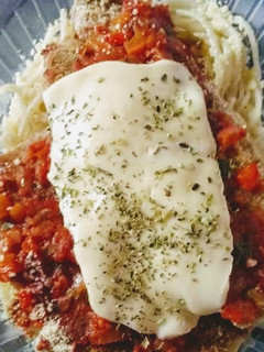 Una foto de Mila de Cerdo a la Napolitana con Tallarines con Crema🇦🇷❤️