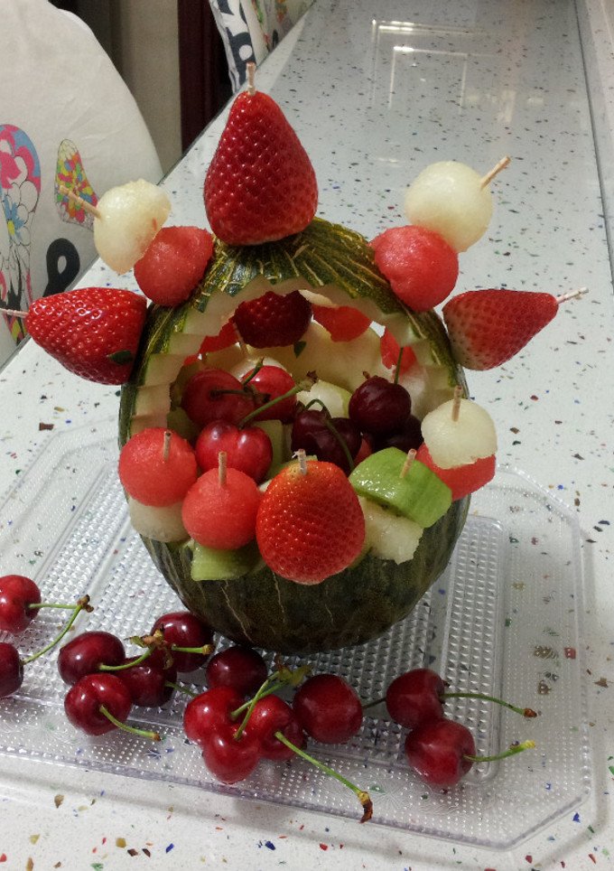 Una foto de Cesta de frutas