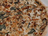 Quiche de Brócolos, Bacon e Cogumelos