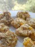 Bocaditos de avena - mis primeras galletitas sabor naranja chía