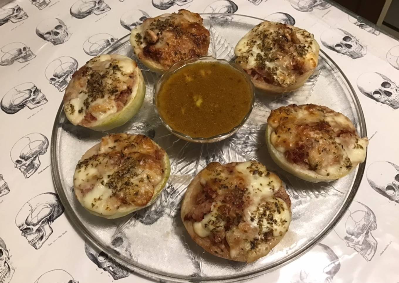 Choux raves farcis aux deux fromages et tomates séchées