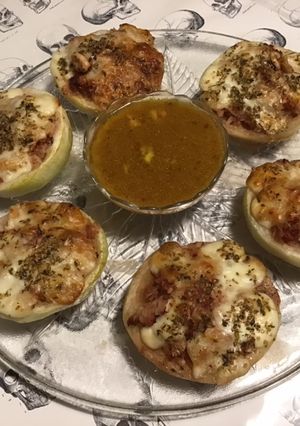 Une photo de Choux raves farcis aux deux fromages et tomates séchées