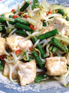 Foto resep Tumis Kacang panjang, tauge, tahu