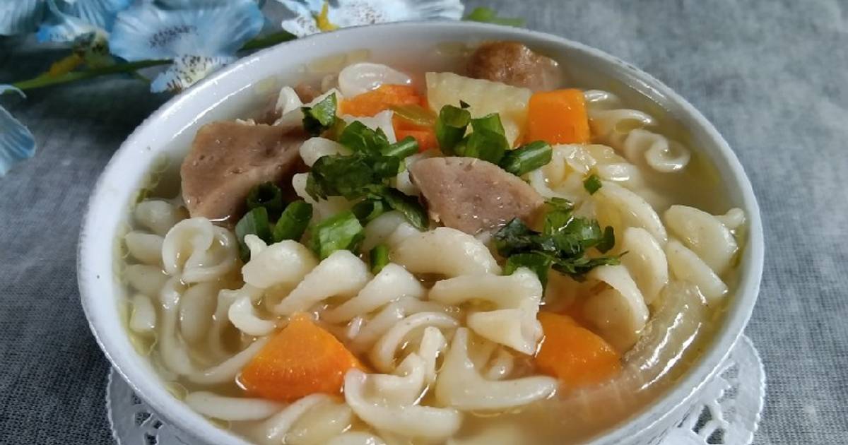 Resep Sup Bakso Makaroni Oleh Mak Win Cookpad