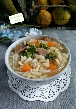 Foto resep Sup bakso makaroni