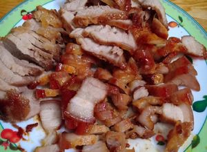 Hình của món Thịt ba chỉ rán.