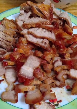 Hình của món Thịt ba chỉ rán.