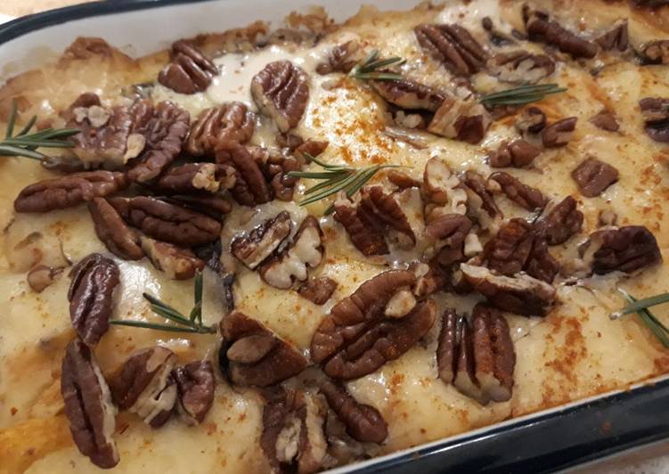Step-by-Step Guide to Make Perfect Sig&#39;s Jerusalem artichoke, sweet potato and nut bake