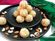 A picture of badam ladoo