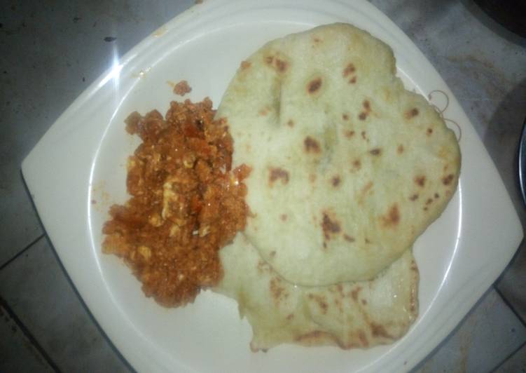 Recipe of Appetizing Chapatti with egg sauce Cooking Basics for Beginners