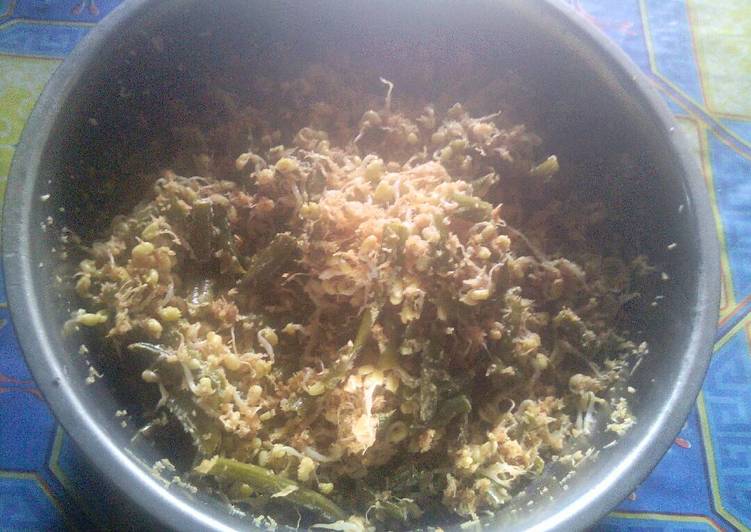 Urab kacang panjang tauge