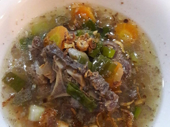 Langkah Mudah untuk Menyiapkan Resep Sop buntut sapi Anti Ribet, Sempurna