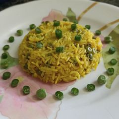 A picture of Pulao in Microwave.