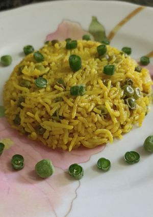 A picture of Pulao in Microwave.