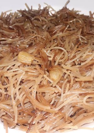 A picture of Stir fried vermicelli/tambi za kukaanga.