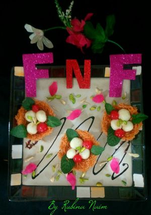 A picture of RASGULLA BIRD'S NESTS #foodiesand friends.