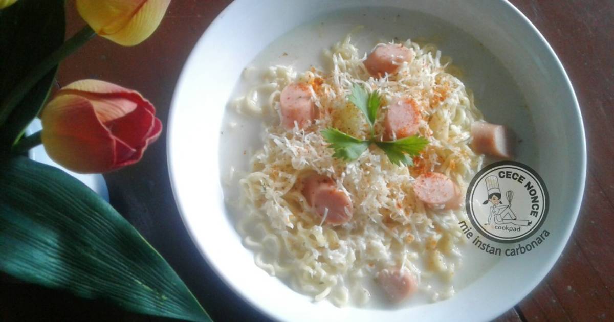 Resep Mie Instan Carbonara Oleh Alexandra Widya Cookpad