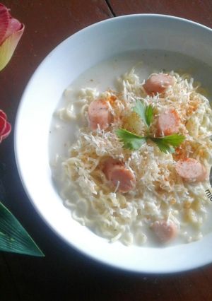 Foto resep Mie Instan Carbonara
