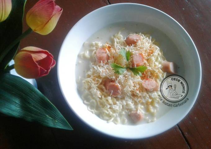 Resep Mie Instan Carbonara Oleh Alexandra Widya Cookpad