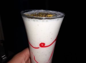 صورة لوصفة ميلك شيك بالفستق الحلبي