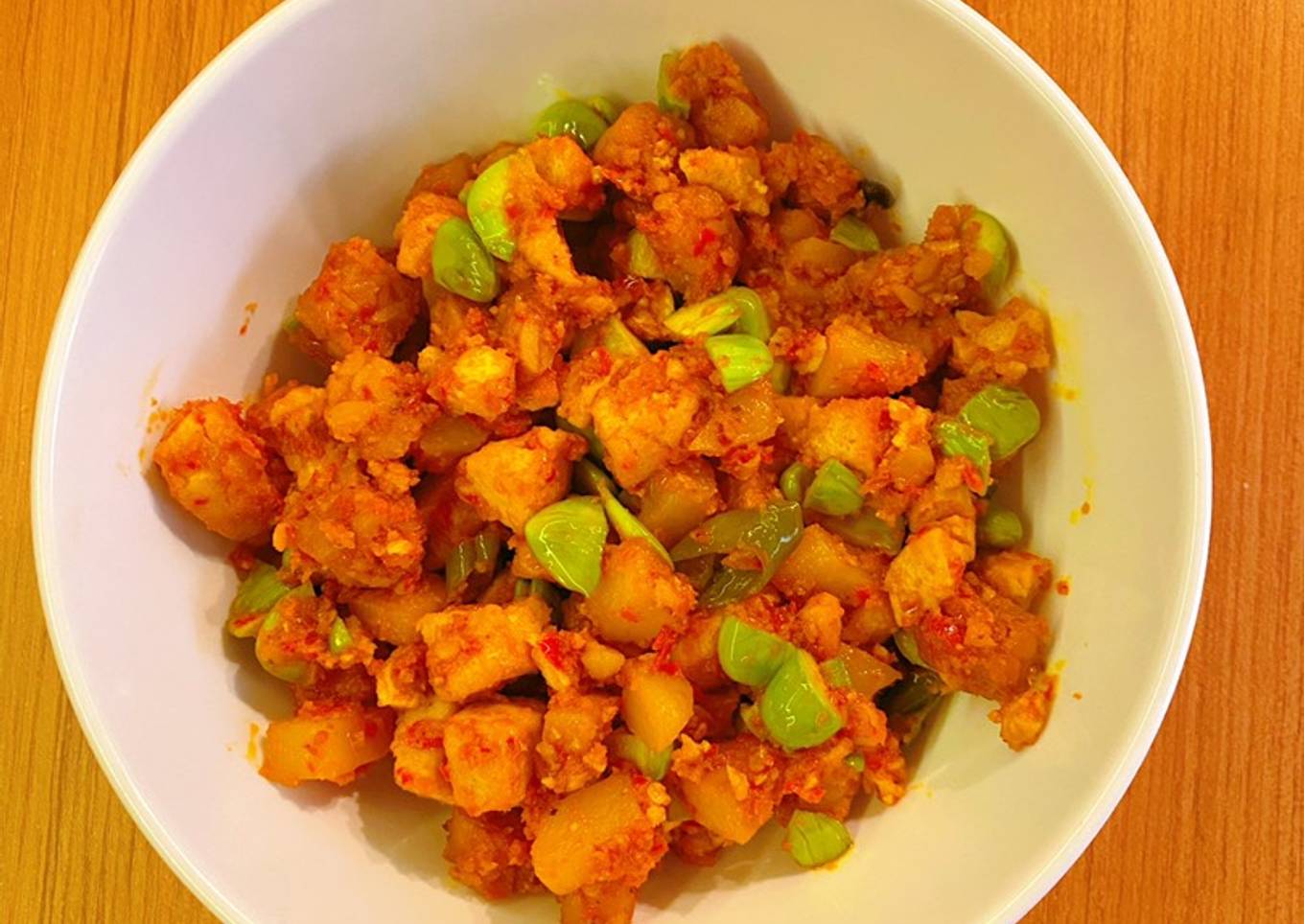 Balado tahu tempe kentang pete 🤩🤩