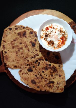 A picture of BARLEY FLOUR PARATHA..