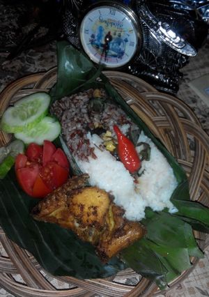 Foto resep Nasi Bakar Merah Putih