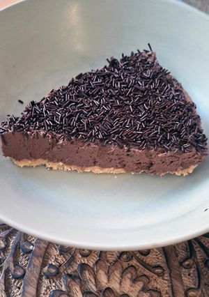 Una foto de 🍰Tarta de chocolate 🍫 y queso crema 🧀 Sorgo