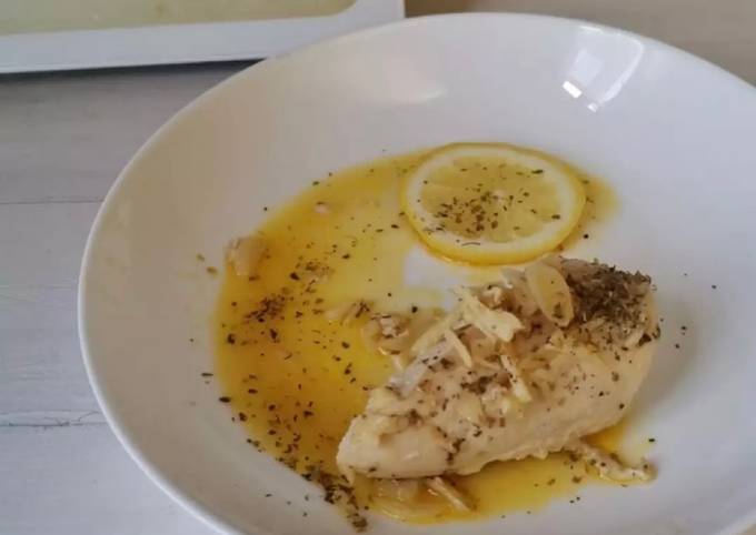 Chicken garlic with lemon