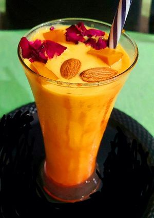 A picture of Mango Rose Lassi.