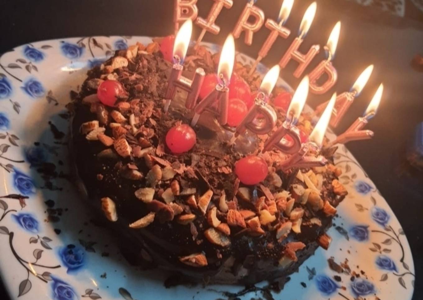Eggless Banana walnuts cake