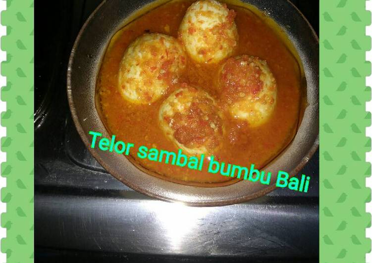 Telur sambal bumbu Bali