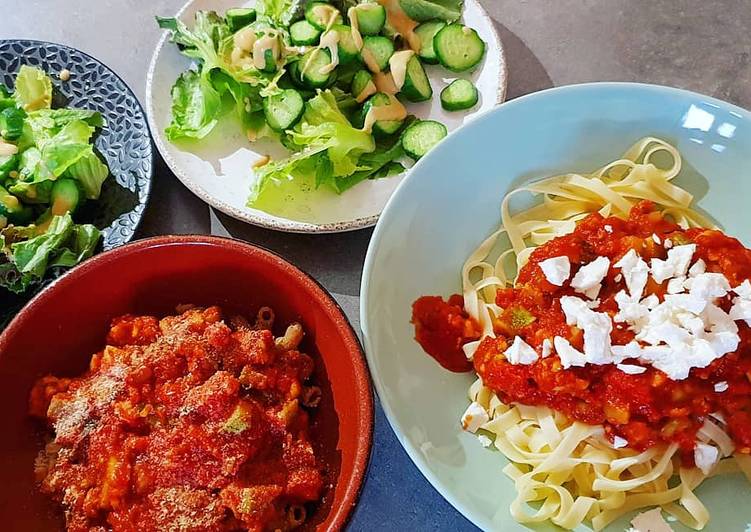 Recette: Sauce bolognaise veggie