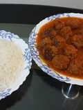 Dawood Basha Kofta with White Rice