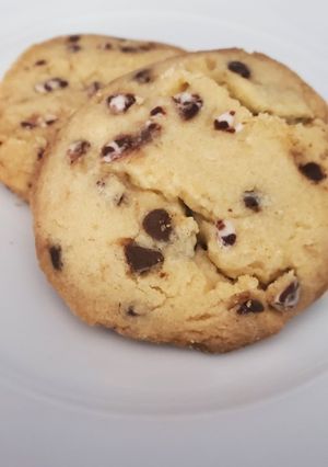 Una foto de Galletas con chispa de chocolate