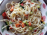 Spaguettis con verduras