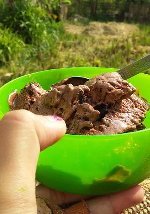 Foto resep Ice cream coklat lumer dengan kriuk kriuk coklat yg mnyenangkn🤗